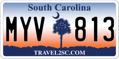 SC license plate MYV813