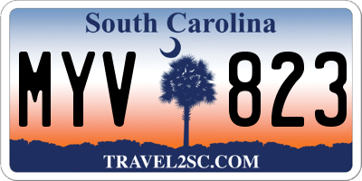 SC license plate MYV823