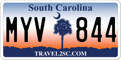 SC license plate MYV844