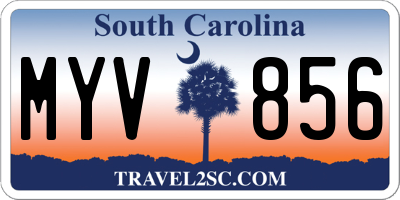 SC license plate MYV856