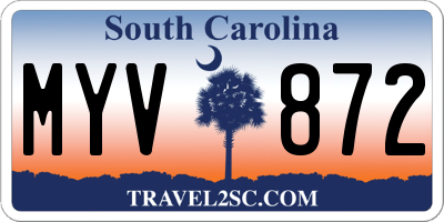 SC license plate MYV872
