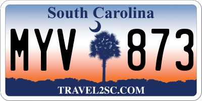 SC license plate MYV873