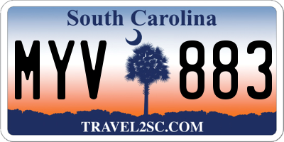 SC license plate MYV883