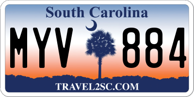 SC license plate MYV884