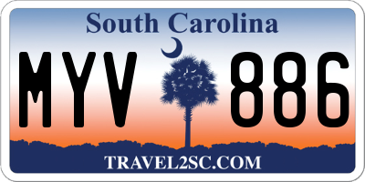 SC license plate MYV886
