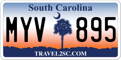 SC license plate MYV895