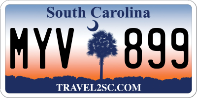 SC license plate MYV899