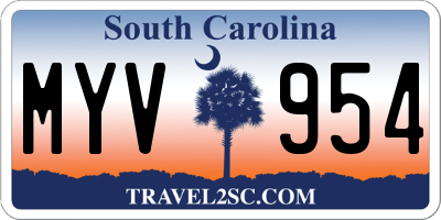 SC license plate MYV954