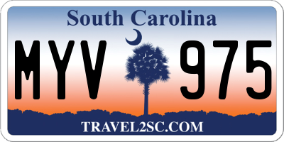 SC license plate MYV975