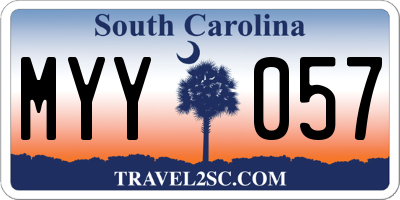 SC license plate MYY057
