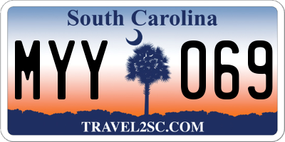 SC license plate MYY069