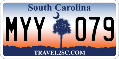SC license plate MYY079