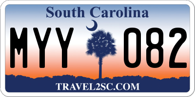 SC license plate MYY082