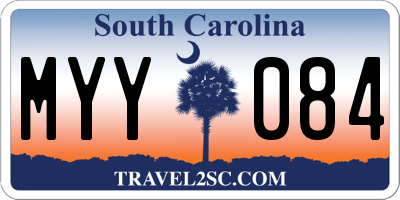 SC license plate MYY084