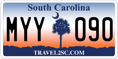 SC license plate MYY090