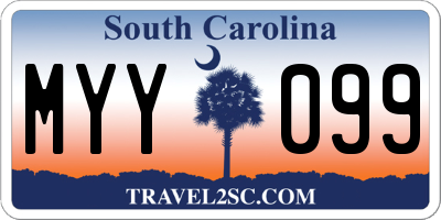 SC license plate MYY099