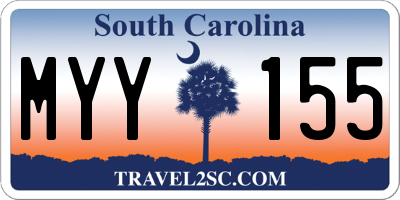 SC license plate MYY155