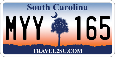 SC license plate MYY165