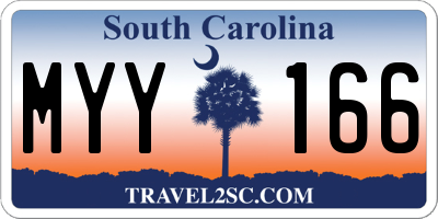 SC license plate MYY166
