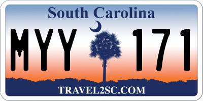 SC license plate MYY171