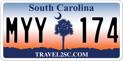 SC license plate MYY174