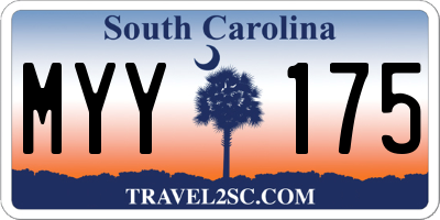 SC license plate MYY175