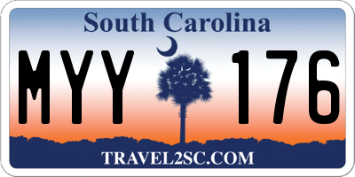 SC license plate MYY176