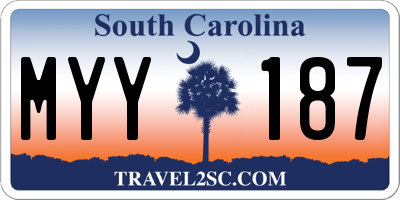 SC license plate MYY187