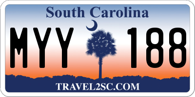 SC license plate MYY188