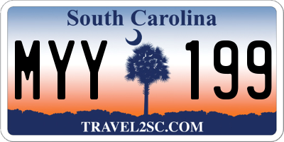 SC license plate MYY199
