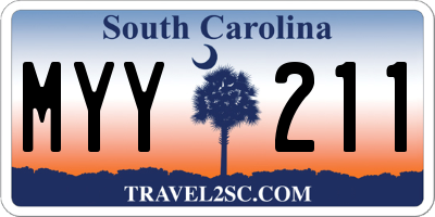 SC license plate MYY211
