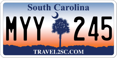 SC license plate MYY245