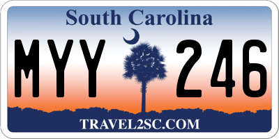SC license plate MYY246