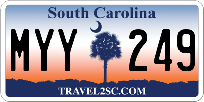 SC license plate MYY249