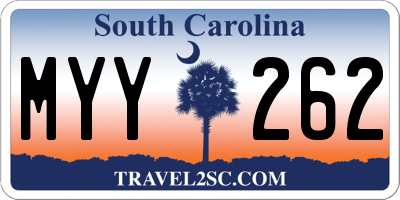 SC license plate MYY262