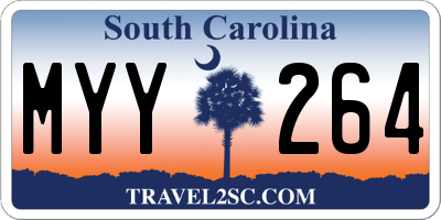 SC license plate MYY264