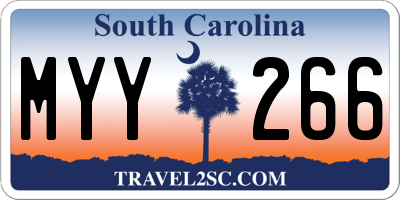 SC license plate MYY266