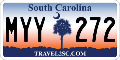 SC license plate MYY272