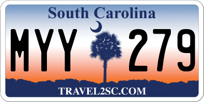 SC license plate MYY279