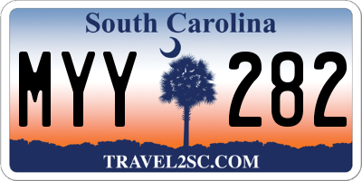 SC license plate MYY282