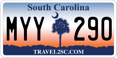 SC license plate MYY290
