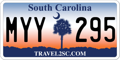 SC license plate MYY295
