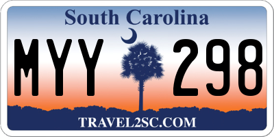 SC license plate MYY298