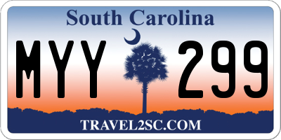 SC license plate MYY299