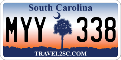 SC license plate MYY338