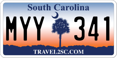 SC license plate MYY341