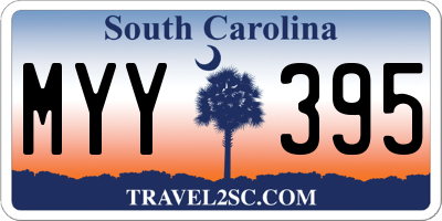 SC license plate MYY395