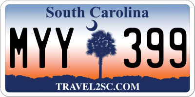 SC license plate MYY399