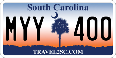 SC license plate MYY400