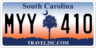 SC license plate MYY410